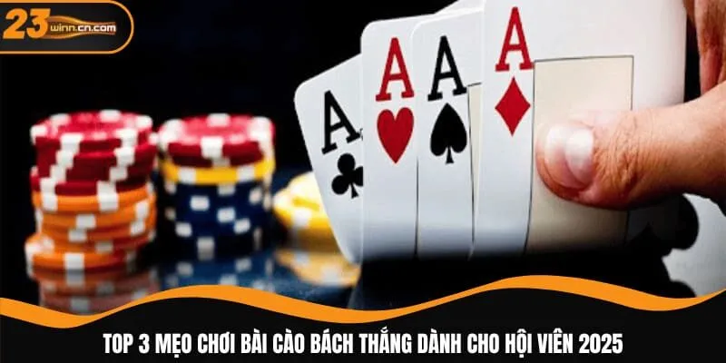 Mẹo chơi bài Cào